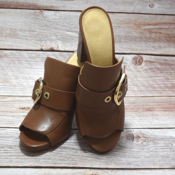 MICHAEL KORS  Cooper Mule Luggage Vachetta Women's Shoes Size 8M - Picture 4 of 6